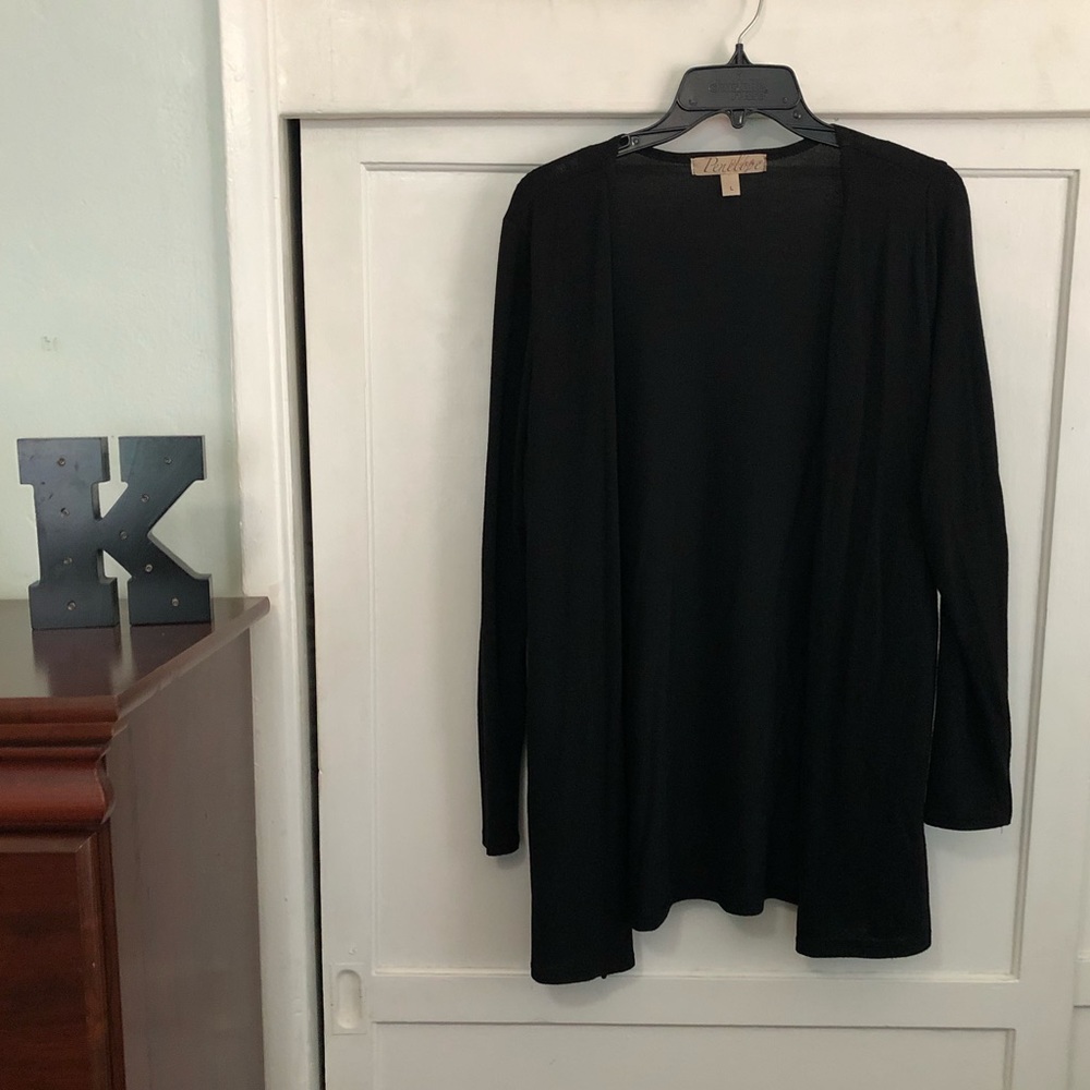 Basic Black Cardigan - Picture 2 of 4